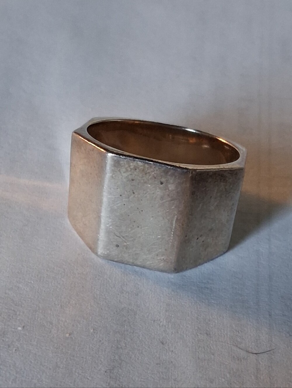 Vintage Sterling Silver 925 Geometric Statement Ring Size 9.5
